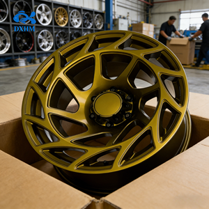 ล้อแม็กซ์ลายรังผึ้งสีทองขนาด 18 19 20 21 22 24 นิ้ว 21x10.5J 5x130 5 รู ขอบลึกเว้า สำหรับรถ <span class=keywords><strong>SUV</strong></span> หรูหรา - Product Image 1