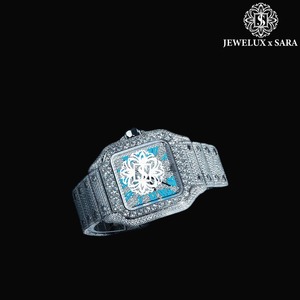 Best Quality Customized Stylish Elegant Luxury <b>Automatic</b> Rose Gold Moissanite Diamond Hip Hop Watch Available for Export Price - Product Image 1