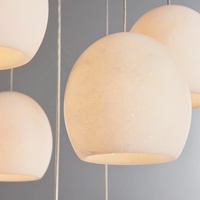 Lustre suspendu en albâtre de luxe pour îlot de cuisine, décoration moderne de hall d'hôtel, lustre pour villa, escalier