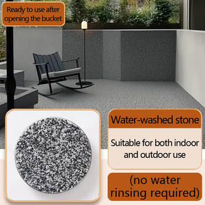 Wash-Free Resin Washed Stone Floor Coating Outdoor Courtyard Micro-<b>Rock</b> Wall <b>Paint</b> Indoor & Outdoor Scraping Coating Material - Product Image 1