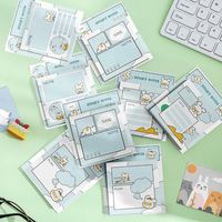 Bloc de Notas Adhesivas, Notas Adhesivas Bonitas Multicolores, Papelería Kawaii Personalizada, Útiles Escolares, Pegatinas de Papel, Índice, Notas Adhesivas