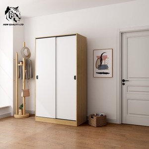 factory made low price customized in stock ready to ship <b>wardrobe</b> modern design bedroom furniture wooden MDF slide door <b>wardrobe</b> - Product Image 1