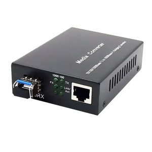 Convertisseur de média fibre optique SFP à commutation rapide, port optique 10G Base <span class=keywords><strong>full</strong></span>-duplex, port électrique adaptatif pour FTTH - Product Image 1