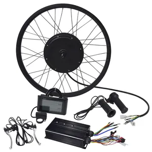 Motor sem escova para bicicleta, motor sem escova para 48v 1500w kit de conversão de bicicleta elétrica com conjunto completo de 1000w e kit de bicicleta