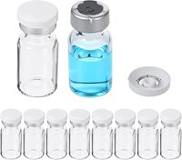Botol Medis Steril Kosong Grosir 3ml 5ml 7ml 10ml 15ml 20ml 30ml, Botol Kaca Kecil Tabung untuk Farmasi