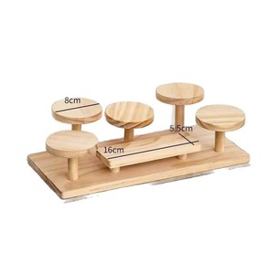 Wooden Desktop <b>Plant</b> Display Rack 3 Tier Multipurpose Storage Organizer For Balcony And Indoor Use - Product Image 2