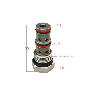 Vanne de commande directionnelle hydraulique Longerfa LSF10-01 7/8-14UNF-2A, vanne à va-et-vient à deux voies pour machines hydrauliques - Product Image 1