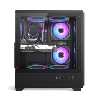 Caja de Ordenador para Juegos Meway Full Tower OEM de Fábrica, Chasis de Vidrio Templado E-ATX, Refrigeración por Agua de 360 mm, 7 Ventiladores en Stock