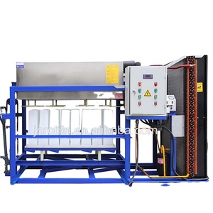 Machine à fabriquer des blocs de glace à refroidissement direct de haute qualité, industrielle, 2 tonnes, avec blocs de glace de 5 kg et 10 kg, pompe à moteur, engrenage, 220 V - Product Image 1