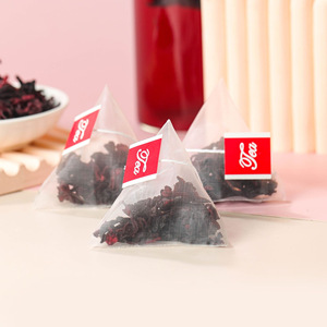 Sachets de thé Hibiscus pour la santé cardiaque et la tension artérielle, à base de Roselle naturelle, sans caféine, antioxydant, pyramide, végétalien, détox, en vrac, OEM - Product Image 3