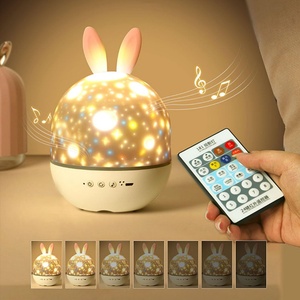 Kids Ceiling <b>Projector</b> Night <b>Light</b> Remote Control LED 15 Sets Sound Machine ABS Material for Boys Girls Toddlers Bedroom Use 5V - Product Image 2