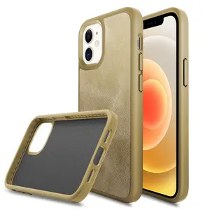 Iniu — coque en cuir PU pour téléphone portable, Logo personnalisé, support avec PC, transparent, cristal, pour iPhone 11, 12, Mini Pro Max, 13