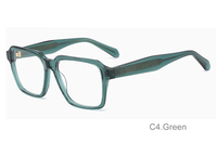 Monture de lunettes carrée en acétate de cellulose laminé de qualité supérieure en gros avec marque privée