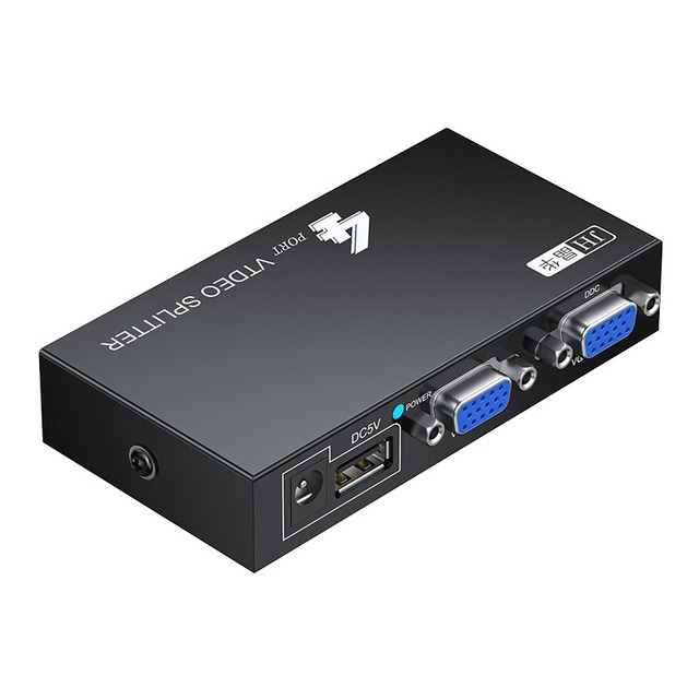 VGA Switch 1 in 4 Out 1920x1080P Metal Shell Auto USB for Computer Laptop TV Display 1 Year Warranty
