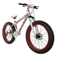 Vélo de montagne tout suspendu en acier 4.0 de 26 pouces pour hommes, 21 vitesses Shimano, vélo de neige, jantes en alliage d'aluminium, frein à disque pour hommes