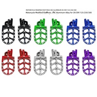 Pijakan Kaki Motor Modifikasi CNC Aluminium Alloy Ukuran 28 untuk Motor Off-road & Pantai CR/CRF/125/250/300