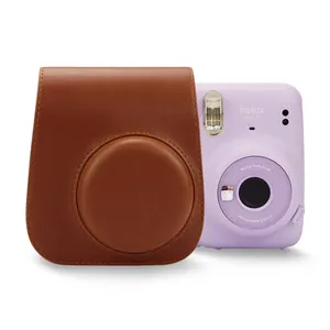 Multipurpose hiking camera bag for fujifilm instax mini 11 camera ecofriendly faux leather camera bag case