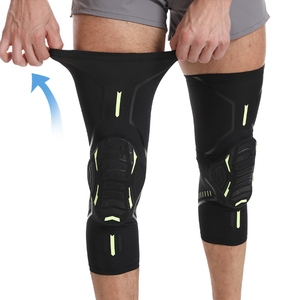 KS-2203 #   Rodillera de baloncesto EVA anticolisión con diseño de panal, manguitos de compresión largos para pierna, protector de rodilla - Product Image 4