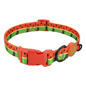 Collar de Perro de Nailon con Patrón Geométrico, Hebilla Ajustable, Rojo Moderno, Collar para Mascotas para Todas las Estaciones - Product Image 6