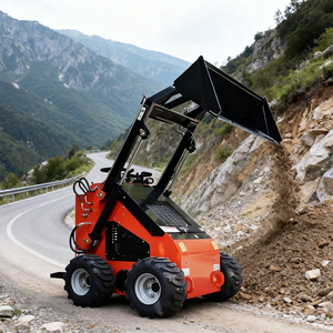 Spedizione veloce motore Diesel <span class=keywords><strong>Mini</strong></span> Skid Steer Loader pompa idraulica cuscinetto motore cambio-1 anno multifunzionale pale ruote - Product Image 2