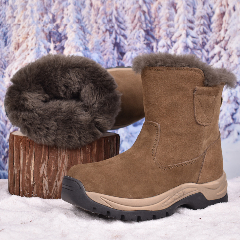 Thickened brown version [Sports shoe size]