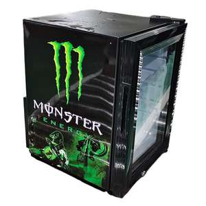 Mini Refrigerador Comercial MonsterEnergy 2026, el Más Vendido, para Bebidas Energéticas, Puerta de Vidrio con Logotipo LED, Enfriamiento Profesional - Product Image 6