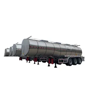 40000 Litres Water Palm Oil Fuel Tank trailer with insulation used to load resin Tanker Semi Trailers For Sale