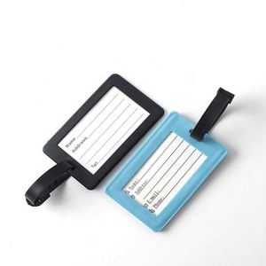 Etiquetas de Equipaje para Hotel, Personalizadas con Nombre y Logotipo Impresos, Patrón de Letras en PVC, Regalo Promocional con Tarjeta en Blanco - Product Image 2