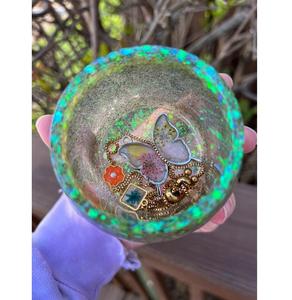 Modern Handmade Resin Bowl Epoxy Art Colorful Trinket Dish Jewelry Holder <b>Decorative</b> Unique Home <b>Decor</b> Gift - Product Image 1
