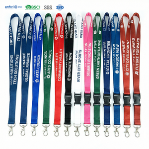 Wholesale Custom Polyester ID Card Holder Lanyard with Hook Color Customized Silk Screen Printed Logo OEM for Promotions & Gifts