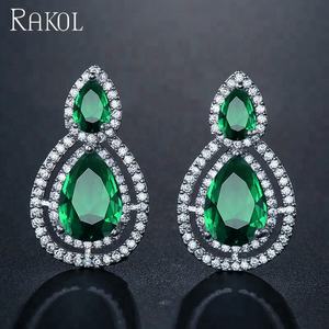 ต่างหูเงินผู้หญิงสุดหรูทำจากเพทายเม็ด EP043 - Product Image 5