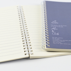 A5 B5 tùy chỉnh xoắn ốc máy tính xách tay 60 trang 80gsm giấy với tái chế <span class=keywords><strong>PP</strong></span> Bìa Mở thiết kế phẳng - Product Image 5