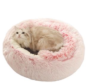 Cama para Mascotas de Interior Mediana-Grande, de Piel Sintética y Terciopelo, con Cubierta con Capucha, Base Ultrasuave Antideslizante, Lavable a Máquina, para Animales Pequeños - Product Image 1