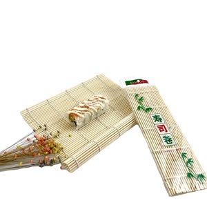 Tapis en bambou de haute qualité japonais, écologique, fait à la main, couleur carbone, pour outils à <span class=keywords><strong>sushi</strong></span>, couleur naturelle et couleur verte - Product Image 2