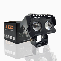 Phares de moto à 2 lentilles TCYATO, projecteurs LED, feux de route, ampoules de travail, feux antibrouillard pour voiture et camion