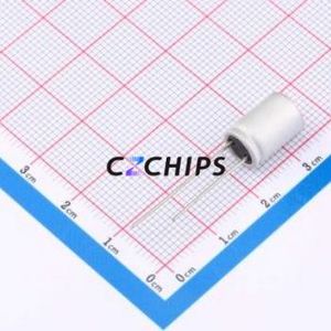 ตัวเก็บประจุแบบแข็ง HS0J827M0811PC แบบ Through Hole (THT), ขนาด D8xL11.5 มม. 820uF 20% 6.3V 3.5 มม. - Product Image 2