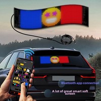 Écran LED polychrome flexible pour fenêtre arrière de voiture Écran d'expression souple avec texte LED flexible