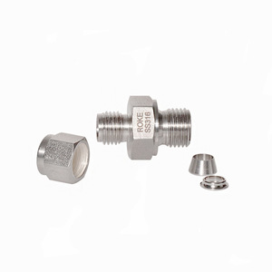 Conector de Tubería de Acero Inoxidable ROKE SS316, Tubo de Pulgadas con Doble Férula, Rosca Externa Reductora, Junta Hidráulica - Product Image 5