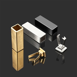 Accesorios para prendas de vestir: Terminales de cordón metálicos dorados de dos piezas, puntas de cordón, tapones para cordones de sudaderas con capucha - Product Image 3