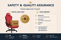 Chaise de bureau ergonomique en tissu de qualité supérieure avec fonction de massage, hauteur réglable, pivotant à 360 degrés, repose-pieds