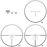 Nouveau télescope Discovery Side Focus ED AR 1-8x24 FFP HD Scope 34mm Tube Scope LPVO Scope