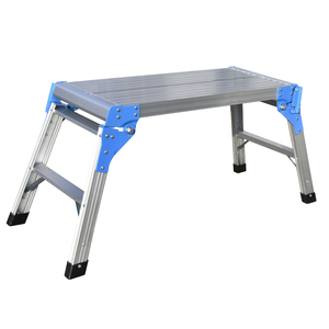 <strong>Platform</strong> Ladder <strong>Aluminum</strong> Adjustable <strong>Working</strong> <strong>Platform</strong> AW0102A - Product Image 3