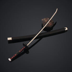 Épée en alliage Demon Slayer en gros, jouet, 26 cm, couteau de samouraï en métal Nichirin de <span class=keywords><strong>Tanjiro</strong></span> Kamado, porte-clés, <span class=keywords><strong>petit</strong></span> ornement, cadeau - Product Image 4