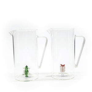 Jarra de Vidrio con Diseño Navideño en su Interior, 1300 ml, 15.5x10 H 20 cm, Surtido - Product Image 1