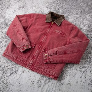 Custom Men's Heavyweight Canvas Work <strong>Jacket</strong> Winter Streetwear with Vintage <strong>Carpenter</strong> Style Lined for Casual Wear - Product Image 2