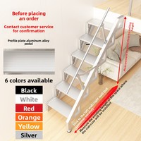 Escalier de grenier pliable mural, échelle légère en aluminium pliable pour usage domestique