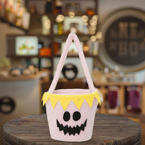 Sac à bonbons unisexe Halloween Citrouille Sorcière Design Tissu <span class=keywords><strong>Maternelle</strong></span> Scène Disposition Sac cadeau pour enfants - Product Image 6