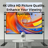 Écran de projection portable double usage 16:9 4K 3D HD pour la maison, le jardin, les fêtes en plein air, vente en gros
