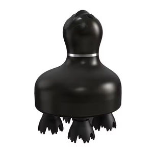 Masseur de tête léger et silencieux en ABS + silicone, respectueux de l'environnement, avec lumière rouge pour la relaxation du corps - Product Image 1