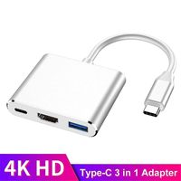 SYONG Hub USB-C 3 en 1 con Carga PD100W para USB 2.0 y USB 3.0, Compatible con Laptops Windows 8, 8.1, 10 (32/64 bits) y Mac OS 10.9 o Posteriores